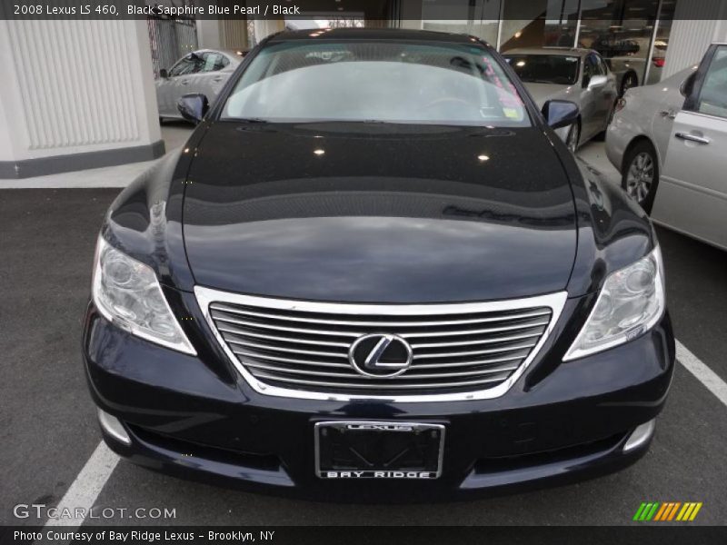 Black Sapphire Blue Pearl / Black 2008 Lexus LS 460