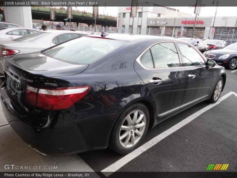 Black Sapphire Blue Pearl / Black 2008 Lexus LS 460