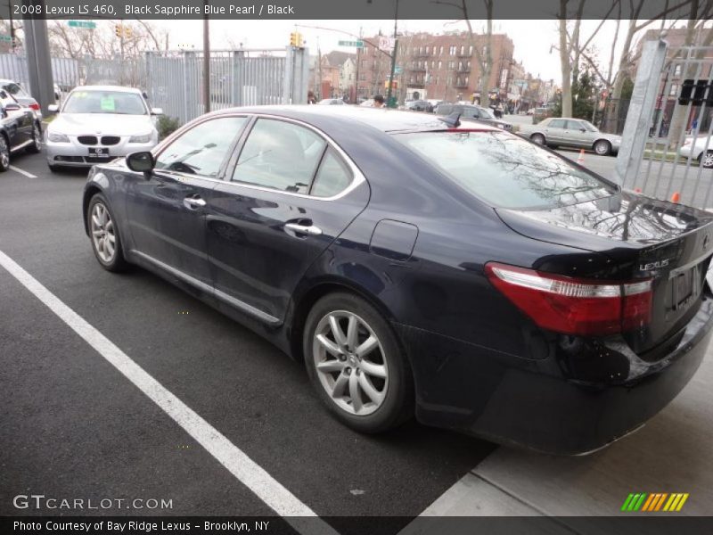 Black Sapphire Blue Pearl / Black 2008 Lexus LS 460
