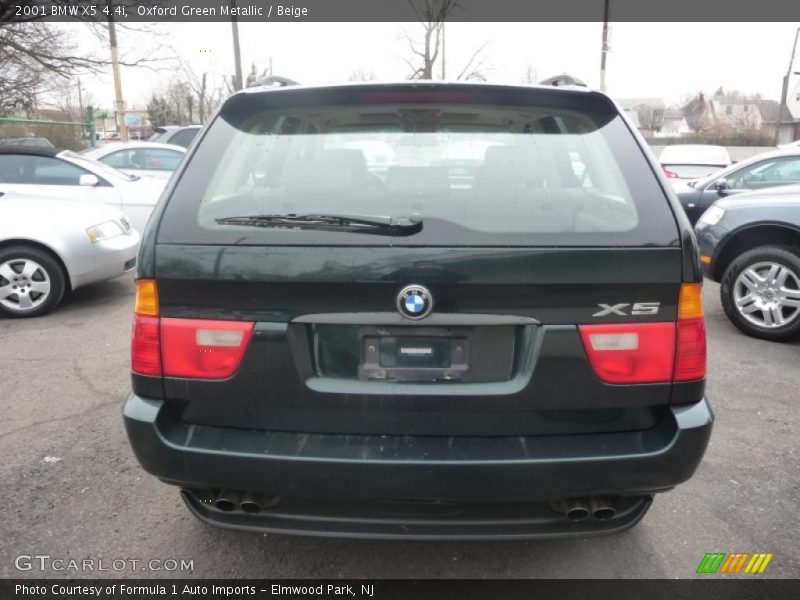 Oxford Green Metallic / Beige 2001 BMW X5 4.4i