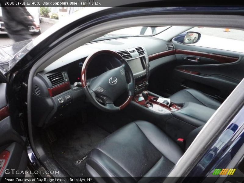 Black Sapphire Blue Pearl / Black 2008 Lexus LS 460