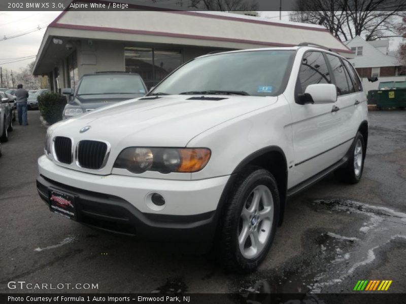 Alpine White / Beige 2002 BMW X5 3.0i