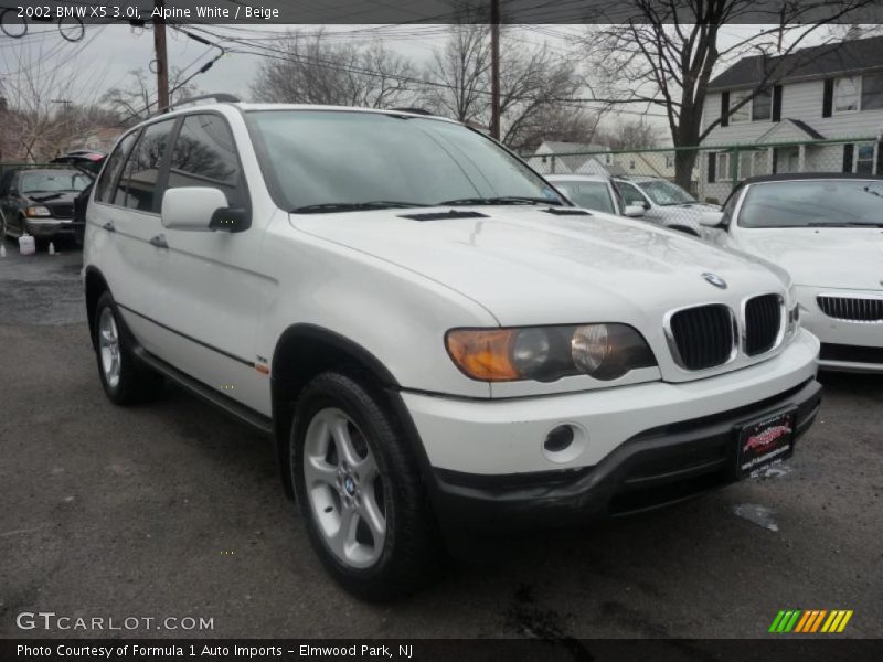 Alpine White / Beige 2002 BMW X5 3.0i