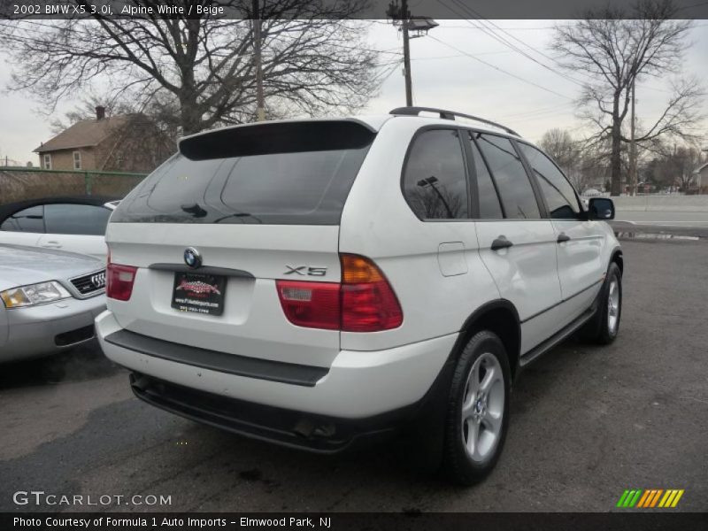 Alpine White / Beige 2002 BMW X5 3.0i