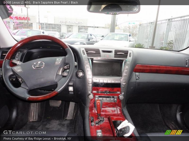 Black Sapphire Blue Pearl / Black 2008 Lexus LS 460