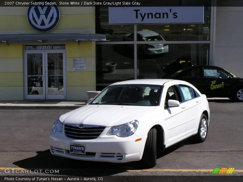 Stone White / Dark Slate Gray/Light Slate Gray 2007 Chrysler Sebring Sedan