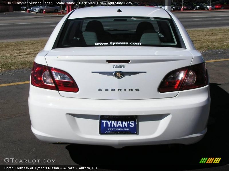Stone White / Dark Slate Gray/Light Slate Gray 2007 Chrysler Sebring Sedan
