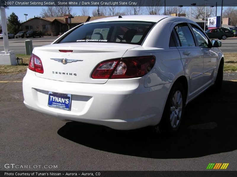 Stone White / Dark Slate Gray/Light Slate Gray 2007 Chrysler Sebring Sedan