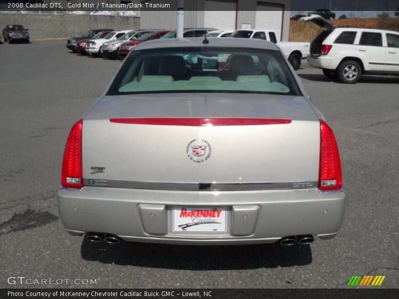 Gold Mist / Titanium/Dark Titanium 2008 Cadillac DTS