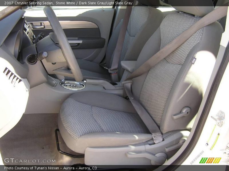 Stone White / Dark Slate Gray/Light Slate Gray 2007 Chrysler Sebring Sedan