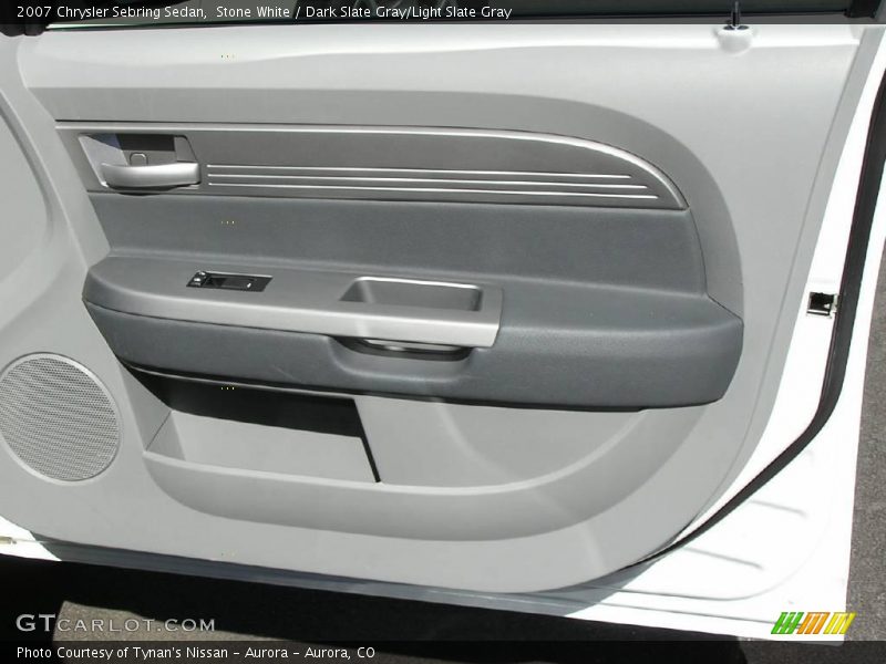 Stone White / Dark Slate Gray/Light Slate Gray 2007 Chrysler Sebring Sedan