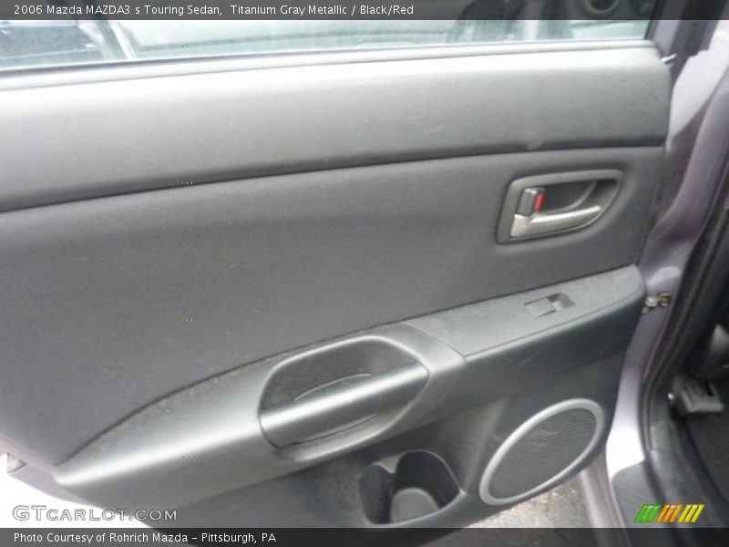 Titanium Gray Metallic / Black/Red 2006 Mazda MAZDA3 s Touring Sedan