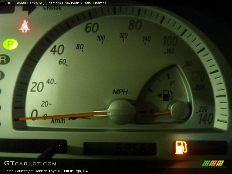 Phantom Gray Pearl / Dark Charcoal 2002 Toyota Camry SE