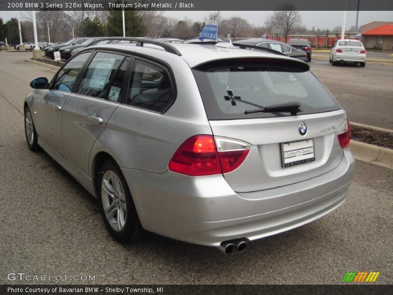 Titanium Silver Metallic / Black 2008 BMW 3 Series 328xi Wagon