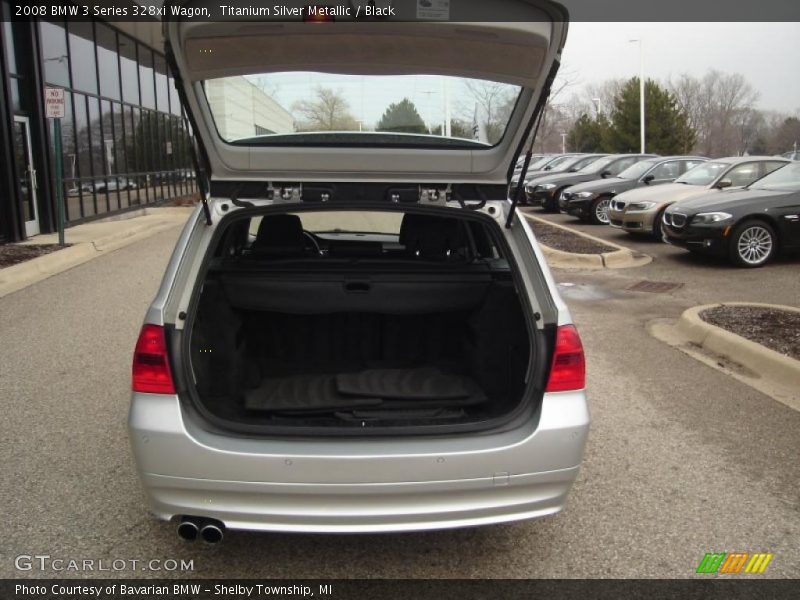 Titanium Silver Metallic / Black 2008 BMW 3 Series 328xi Wagon
