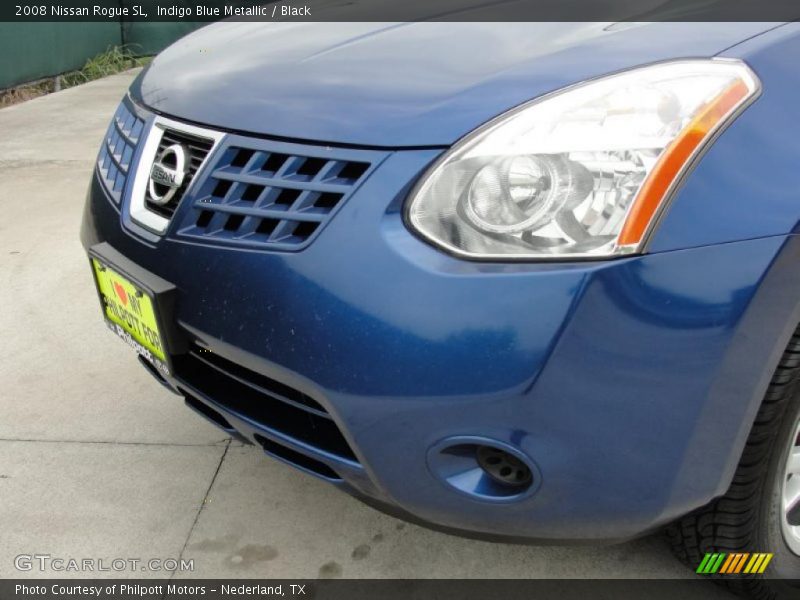 Indigo Blue Metallic / Black 2008 Nissan Rogue SL