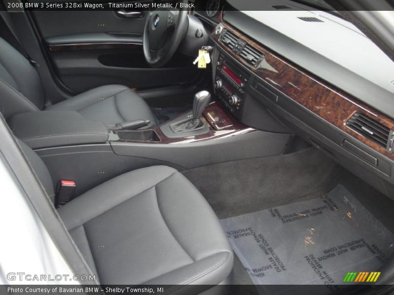 Titanium Silver Metallic / Black 2008 BMW 3 Series 328xi Wagon