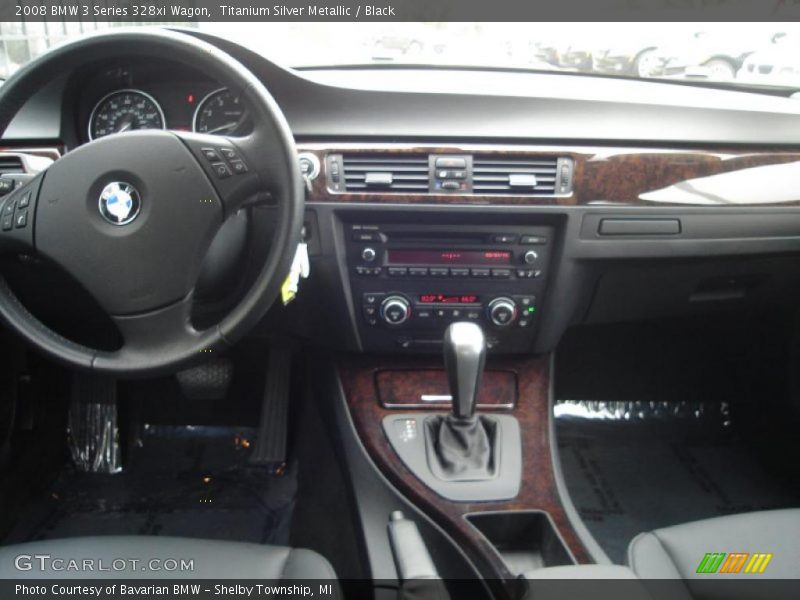 Titanium Silver Metallic / Black 2008 BMW 3 Series 328xi Wagon