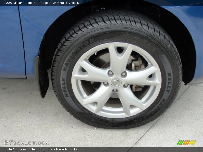 Indigo Blue Metallic / Black 2008 Nissan Rogue SL