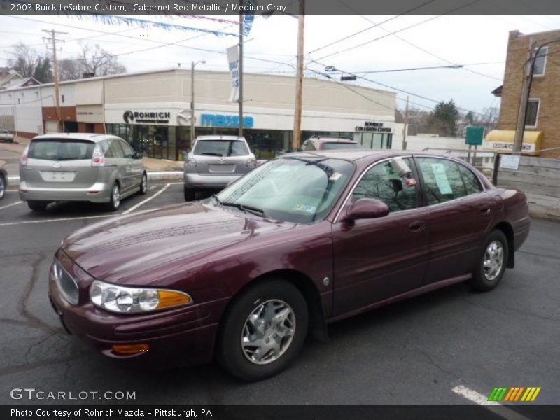Cabernet Red Metallic / Medium Gray 2003 Buick LeSabre Custom