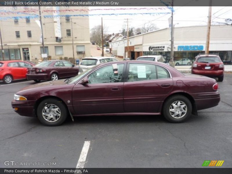 Cabernet Red Metallic / Medium Gray 2003 Buick LeSabre Custom