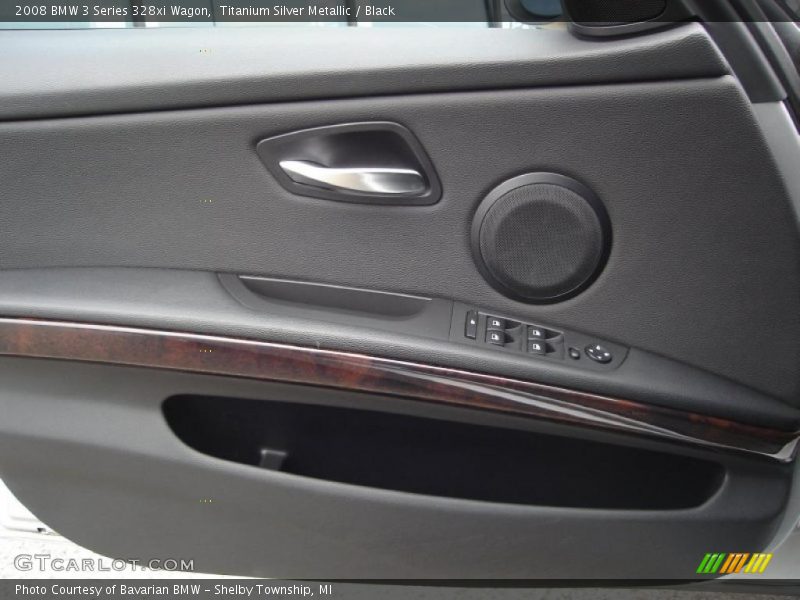 Titanium Silver Metallic / Black 2008 BMW 3 Series 328xi Wagon