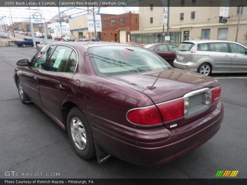 Cabernet Red Metallic / Medium Gray 2003 Buick LeSabre Custom