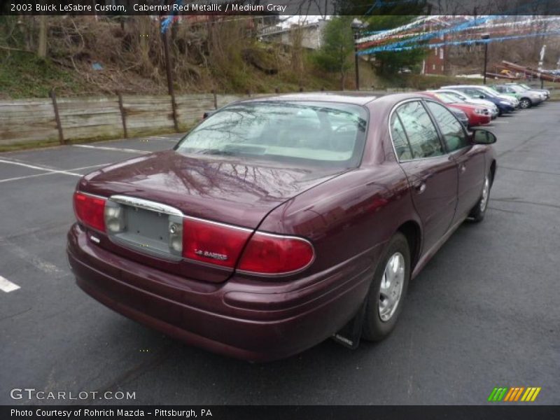 Cabernet Red Metallic / Medium Gray 2003 Buick LeSabre Custom