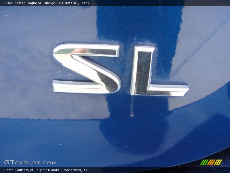 Indigo Blue Metallic / Black 2008 Nissan Rogue SL