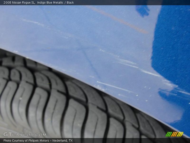 Indigo Blue Metallic / Black 2008 Nissan Rogue SL