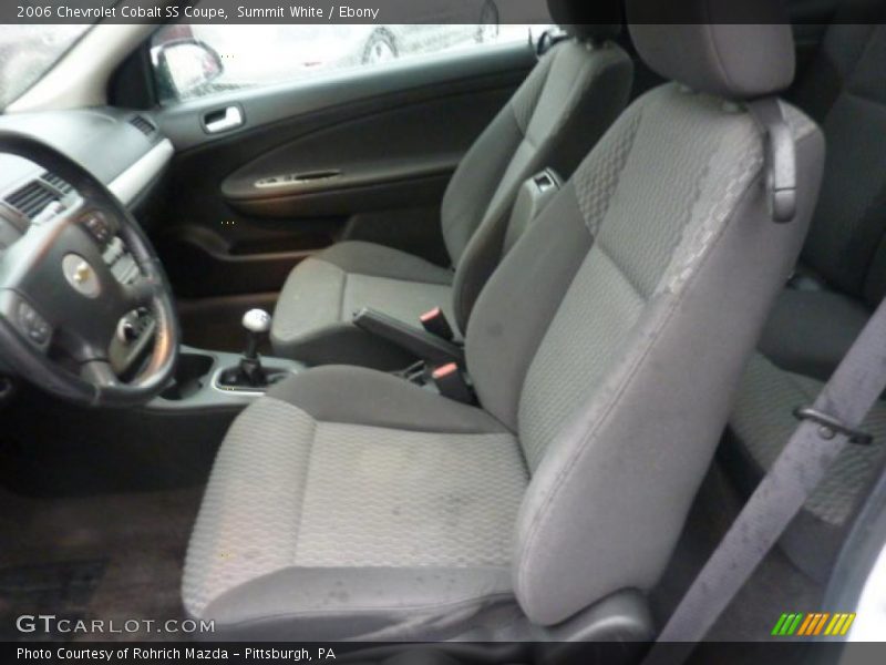  2006 Cobalt SS Coupe Ebony Interior