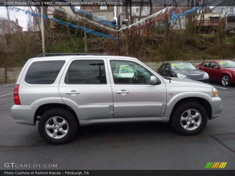 Platinum Silver Metallic / Dark Flint Gray 2006 Mazda Tribute s 4WD