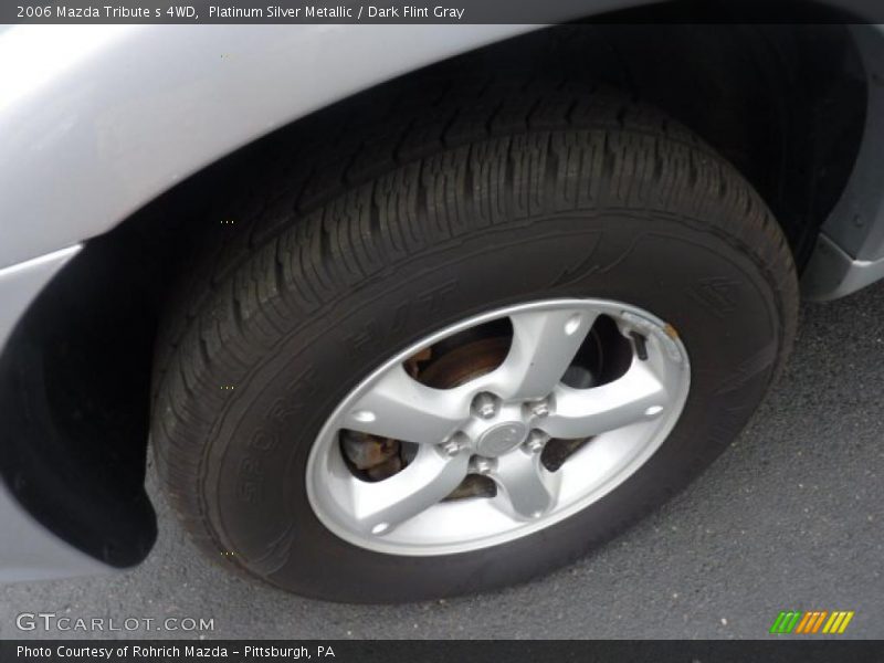 Platinum Silver Metallic / Dark Flint Gray 2006 Mazda Tribute s 4WD