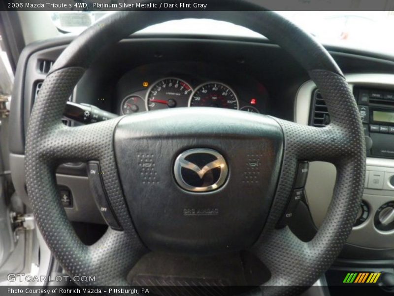 Platinum Silver Metallic / Dark Flint Gray 2006 Mazda Tribute s 4WD