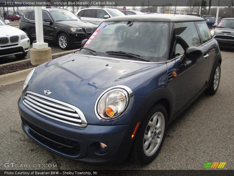 Horizon Blue Metallic / Carbon Black 2011 Mini Cooper Hardtop