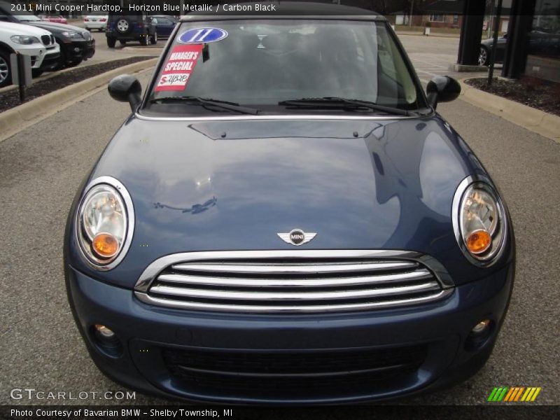 Horizon Blue Metallic / Carbon Black 2011 Mini Cooper Hardtop