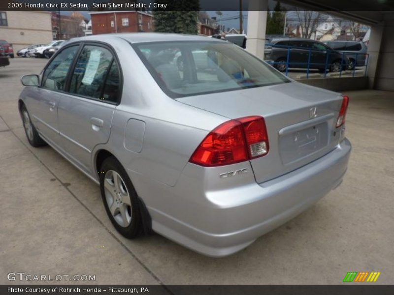 Satin Silver Metallic / Gray 2005 Honda Civic EX Sedan