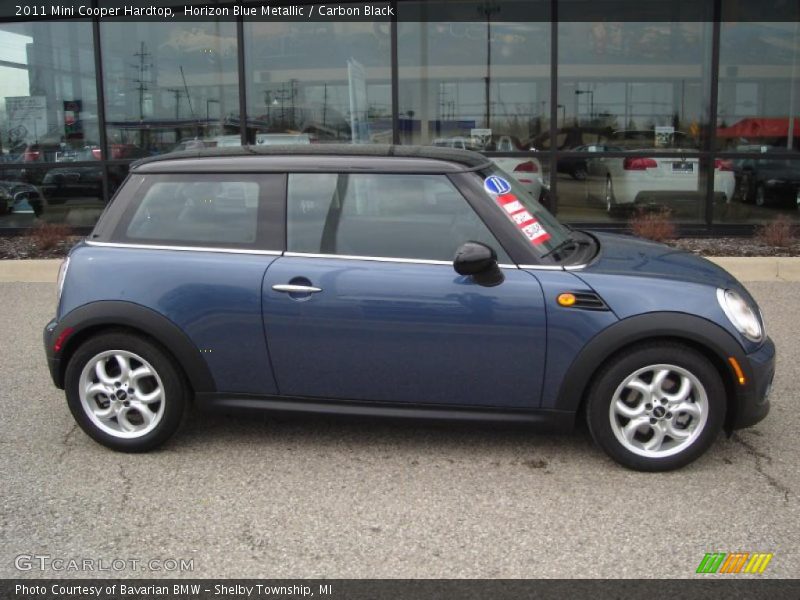 Horizon Blue Metallic / Carbon Black 2011 Mini Cooper Hardtop