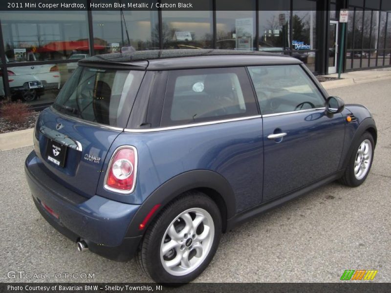 Horizon Blue Metallic / Carbon Black 2011 Mini Cooper Hardtop
