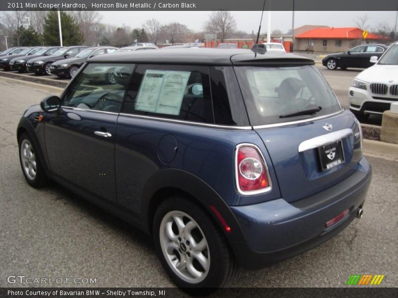 Horizon Blue Metallic / Carbon Black 2011 Mini Cooper Hardtop