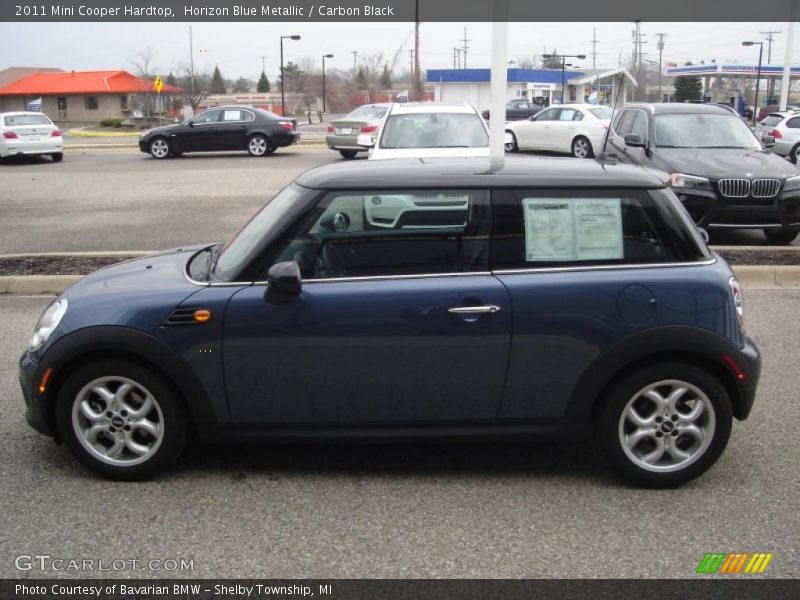 Horizon Blue Metallic / Carbon Black 2011 Mini Cooper Hardtop