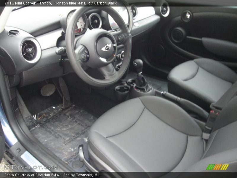 Horizon Blue Metallic / Carbon Black 2011 Mini Cooper Hardtop