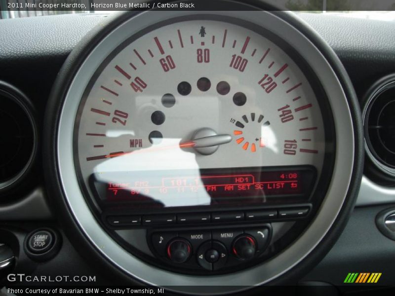 Horizon Blue Metallic / Carbon Black 2011 Mini Cooper Hardtop