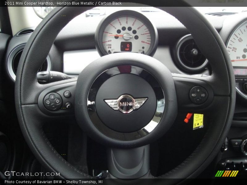 Horizon Blue Metallic / Carbon Black 2011 Mini Cooper Hardtop