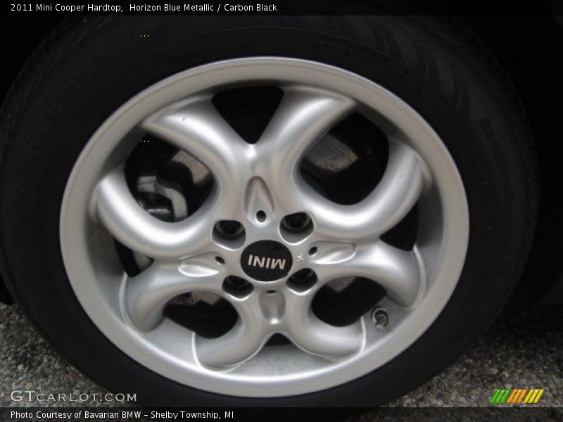 Horizon Blue Metallic / Carbon Black 2011 Mini Cooper Hardtop