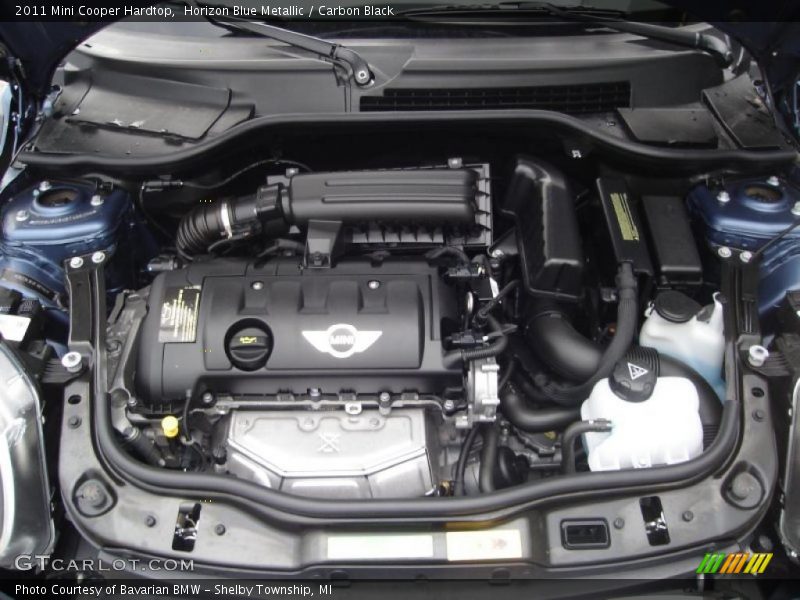 Horizon Blue Metallic / Carbon Black 2011 Mini Cooper Hardtop
