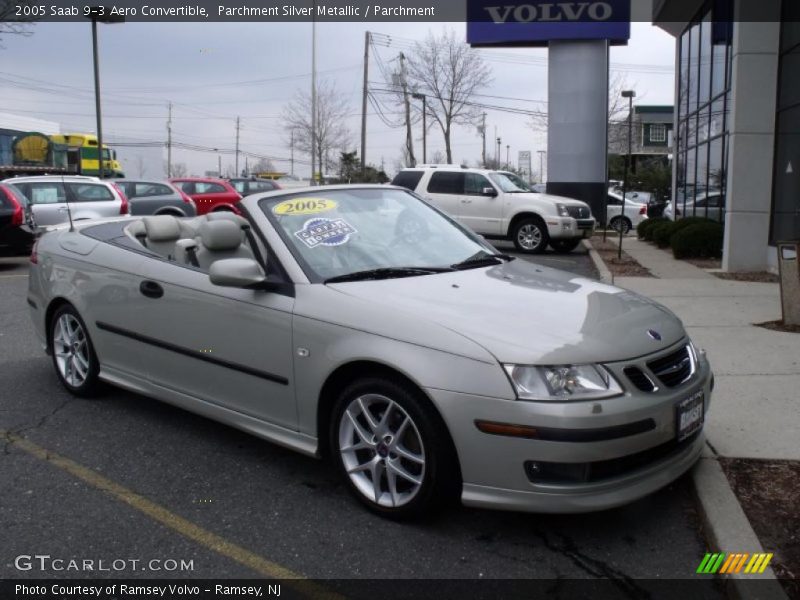 Parchment Silver Metallic / Parchment 2005 Saab 9-3 Aero Convertible