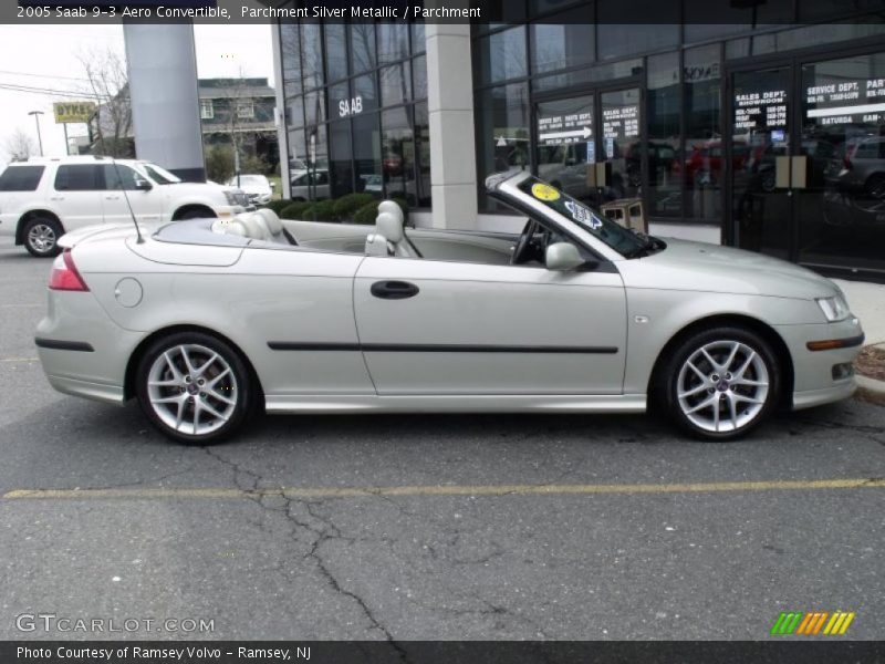 Parchment Silver Metallic / Parchment 2005 Saab 9-3 Aero Convertible