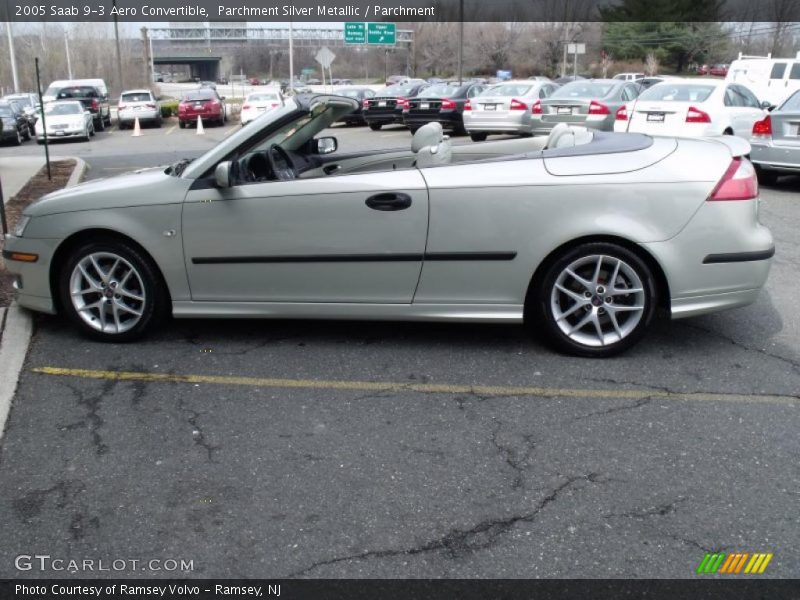 Parchment Silver Metallic / Parchment 2005 Saab 9-3 Aero Convertible