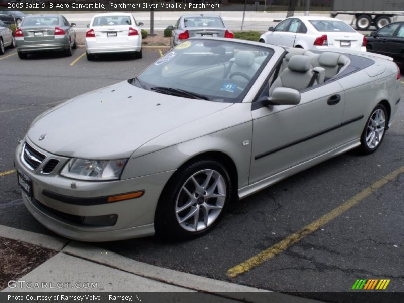 Parchment Silver Metallic / Parchment 2005 Saab 9-3 Aero Convertible